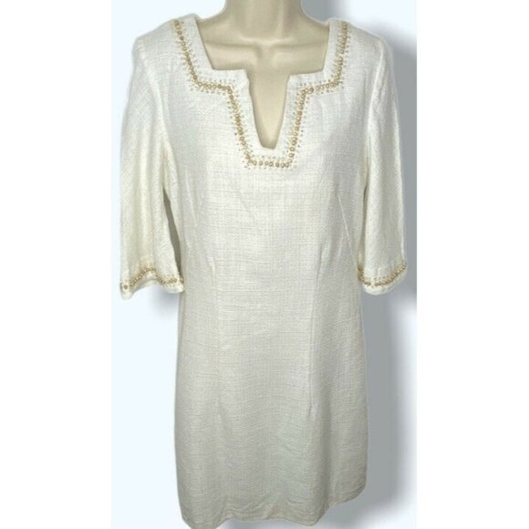 Signature By Robbie Bee Women’s A-Line Dress 6 Whi - Picture 1 of 11